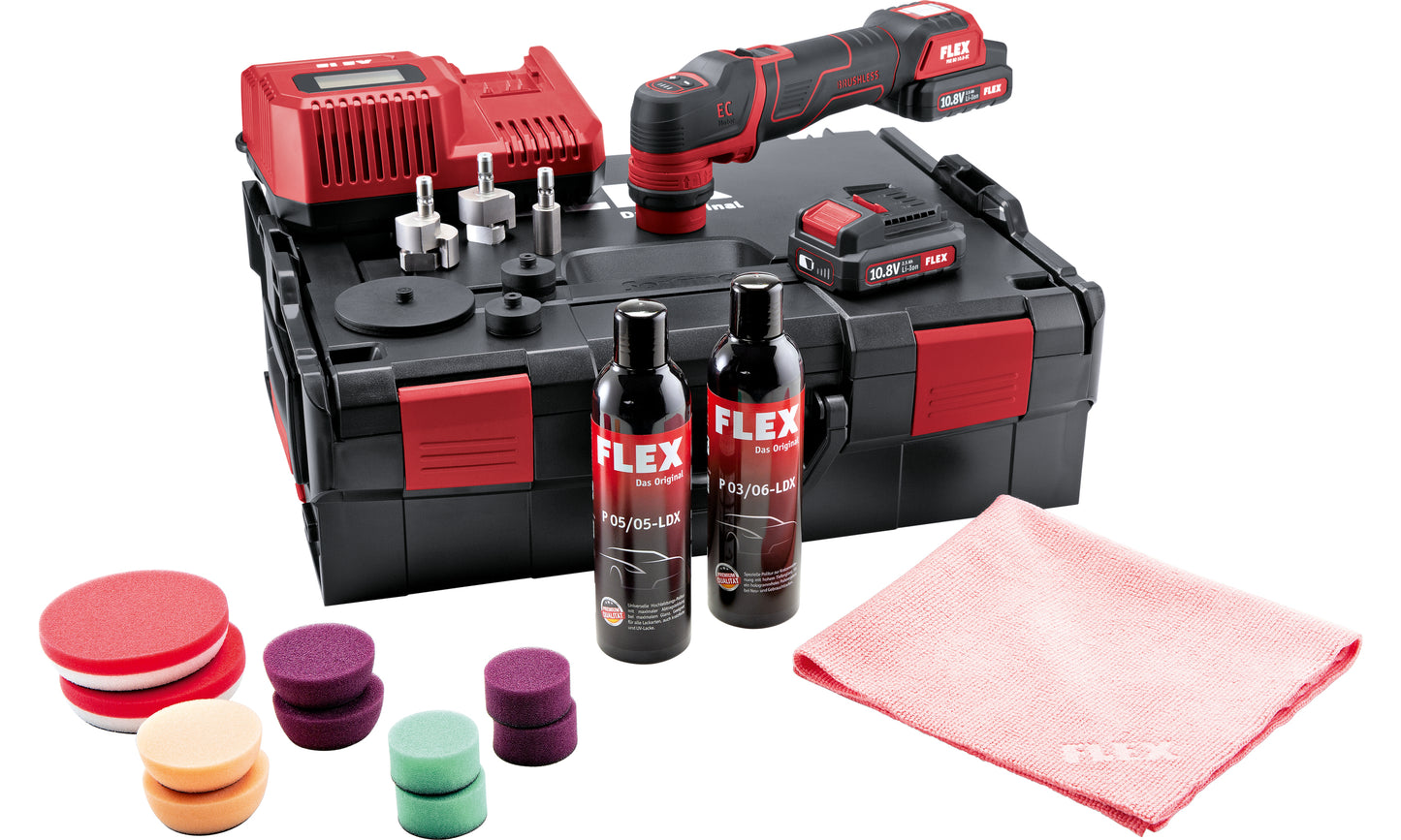 Aku leštička PXE 80 10.8-EC/2.5 P-Set