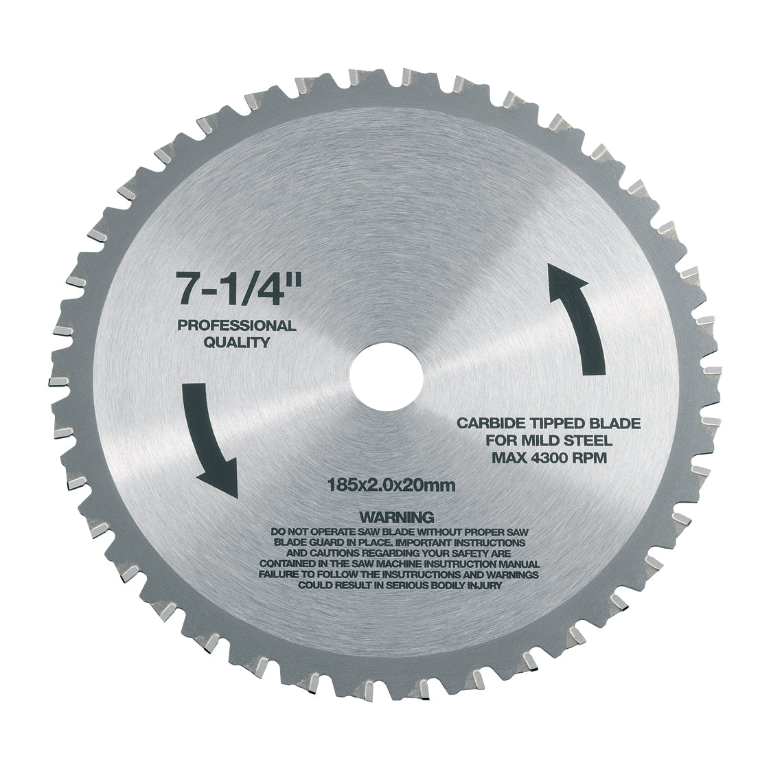 Pilový plátek ze slinutého karbidu pro ocel, 185 Ø x 20