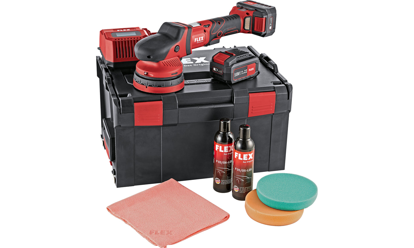 Aku excentrická leštička XCE 8 125 18.0-EC/5.0 P-Set