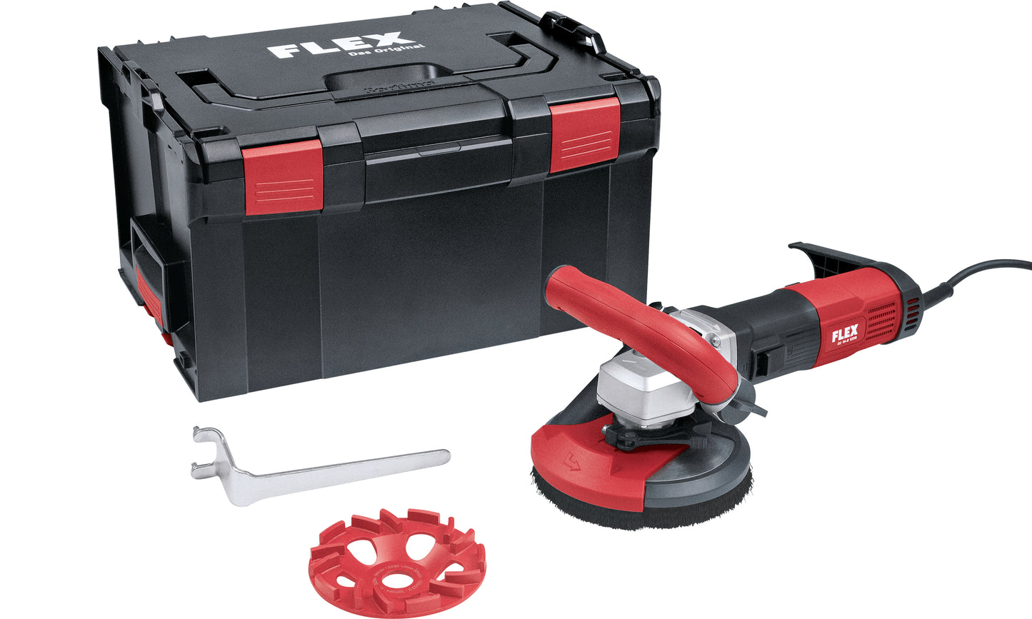 Kompaktní sanační bruska pro bezprašné práce až do rohů, 125 mm LD 16-8 125 R, Kit E-Jet