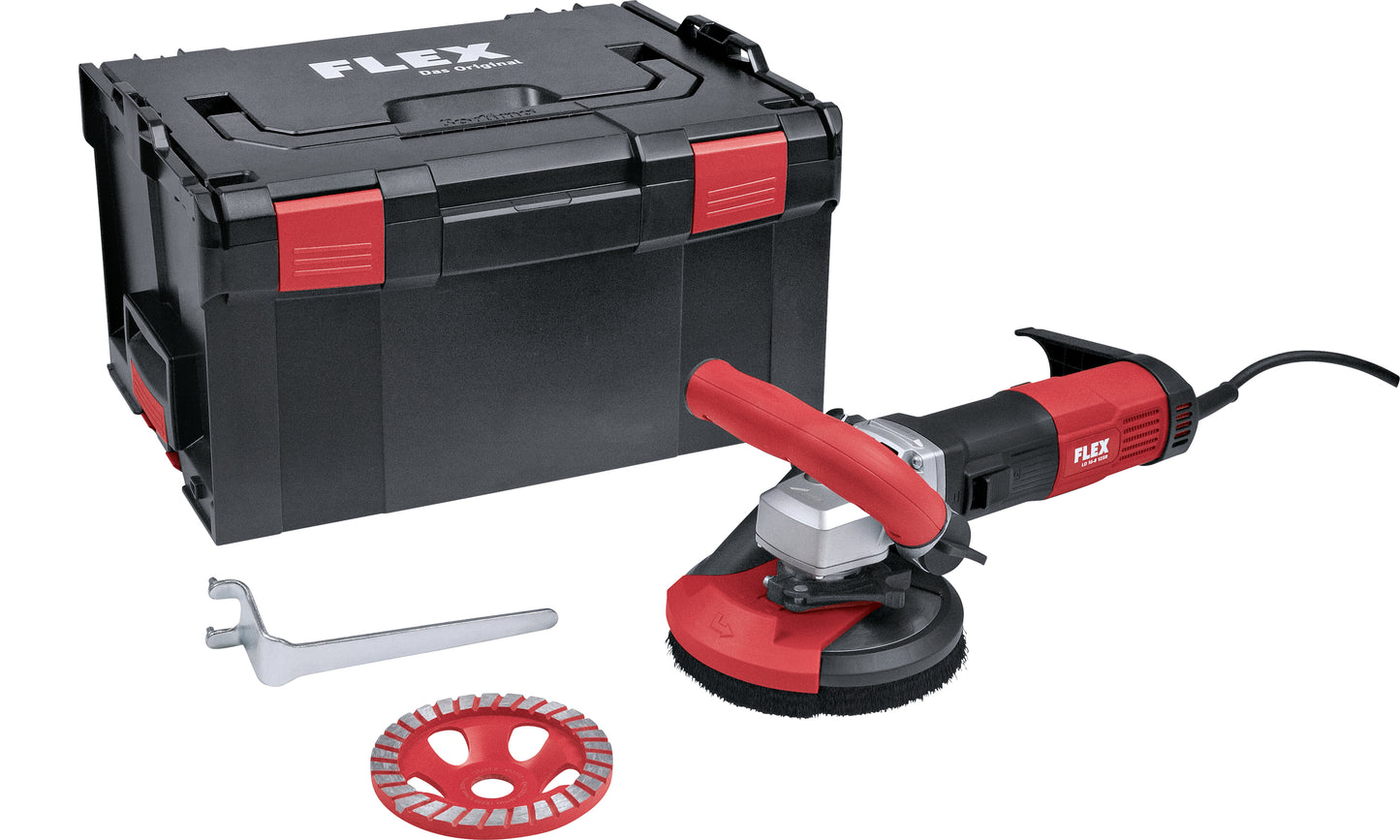 Kompaktní sanační bruska pro bezprašné práce až do rohů, 125 mm LD 16-8 125 R, Kit Turbo-Jet II