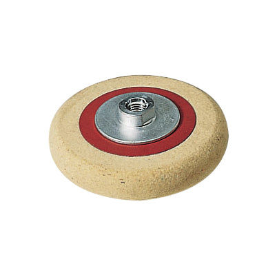 Plstěný talíř se závitovou přírubou M 14, 125 Ø