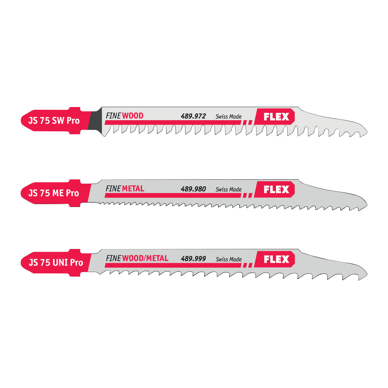 Sada pilových plátků na dřevo, kov, demontáž JS 75 Pro Set VE 3