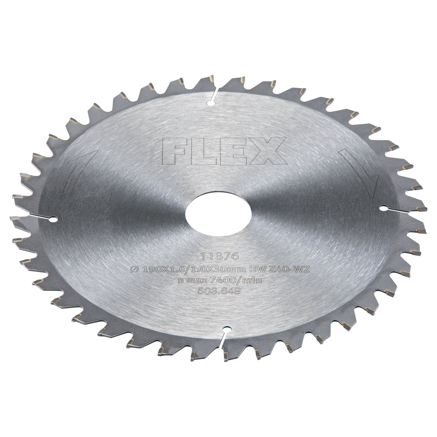 Speciální pilový kotouč D190x1,6/1,0x30 HW Z40/15° WZ