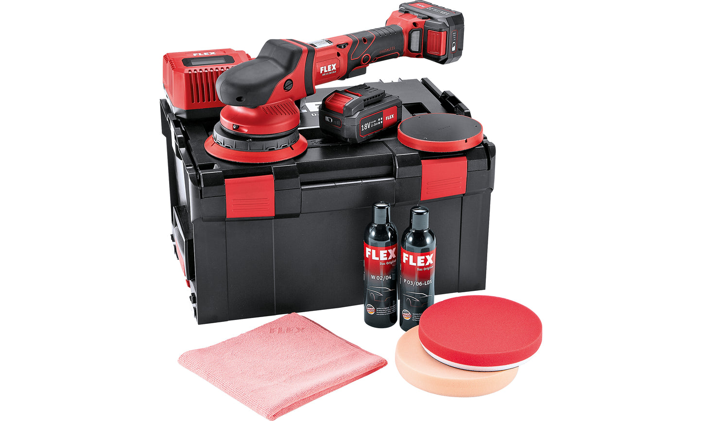 Aku excentrická leštička XFE 15 150 18.0-EC/5.0 P-Set